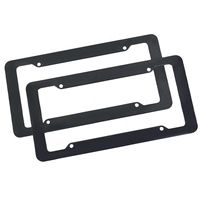 Cadre de plaque d'immatriculation américaine en plastique, support de plaque d'immatriculation standard américain plat, accessoires automobiles
