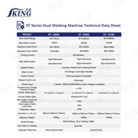 Soudeuse à points à arc tiré industrielle IKING série ST avec gobelet de soudage en céramique pour applications lourdes