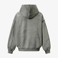 Sweat à capuche vintage personnalisé avec rivets, vêtements Y2K pour hommes, sweat à capuche zippé en coton, streetwear, fabricant de haute qualité