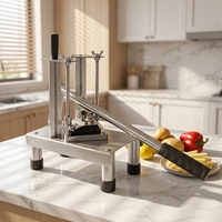Pemotong Sayur Buah Multifungsi Stainless Steel Manual untuk Restoran, Katering Komersial, dan Pemotong Keripik Kentang