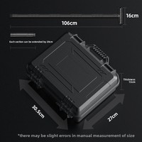 Bâton multifonctionnel personnalisable pour la randonnée en plein air, la défense personnelle, le camping, la survie, le trekking, couteau, fourchette, cuillère, scie, ensemble multi-outils