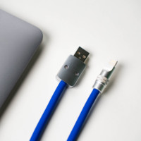 2025 Chubby Date Usb a à Câble D'éclairage Silicone Liquide Incassable MFi Certifié C48 C94 Câble De Charge De Téléphone pour iphone 14