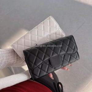 Diamond Pattern Multi Card <b>Long</b> <b>Wallet</b> Women Designer Portable Phone Coin Purse - Product Image 6