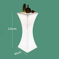 Nouvelle arrivée : table de bar lumineuse LED, carrée, haute, pour extérieur, pour discothèque et événements