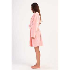 Conjunto de Bata Transpirable y Cómoda para Mujer, Cuello Chal, Manga Larga/Corta, Cierre Elástico en la Cintura, Bolsillos, Logotipo Personalizado - Product Image 3