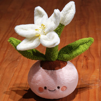 Jouets en peluche tournesol en pot, portulaca, lys, rose, zamioculcas, figurines de dessin animé, animaux en peluche, plantes, coussins Zz