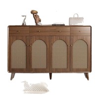 Armoire à Chaussures Portable Style Simple Vintage, Durable, Nouveau Meuble Respirant en Bois pour Entrée de Maison et Hôtel Salon