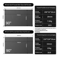 Écran de projection fixe 3D pour home cinéma, 110 pouces, vente en gros d'usine, 90-250 pouces, 3C, anti-laser, anti-taches, montage mural, 16:9