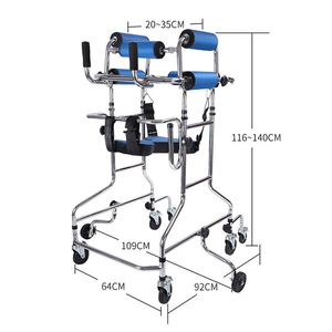 Andador Multifuncional con Asiento Ajustable, Andador de Pie para Adultos, para Rehabilitación de Pacientes con Discapacidad - Product Image 5