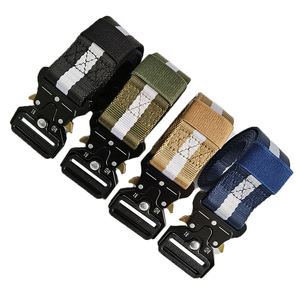 Cinto de Segurança Tático Utilitário Preto com Logo Personalizado, de Lona de Nylon e Poliéster com 38mm e Fivela de Liberação Rápida - Product Image 5