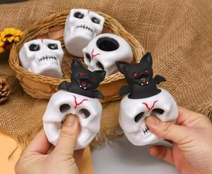 Giá bán buôn Chất lượng cao bóp sọ BAT Halloween thần tài đồ chơi Halloween bí ngô Thần Tài Squishy Đồ chơi stres đồ chơi - Product Image 5