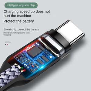 สายชาร์จเร็ว Type-C ทองแดงบริสุทธิ์สำหรับ Huawei Samsung Xiaomi <span class=keywords><strong>OPPO</strong></span> Plus Android ใช้ได้กับที่ชาร์จโทรศัพท์5A - Product Image 3