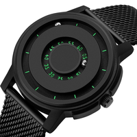 Nouvelle montre de sport tendance pour hommes, étanche, à force magnétique, montre-bracelet pour hommes au design unique, montre à billes