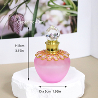 Botol parfum logam 40ml botol kosong minyak esensial Attar dapat diisi ulang Dekorasi Rumah hadiah Pabrik Outlet #40208