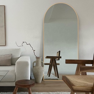<span class=keywords><strong>Miroir</strong></span> de sol surdimensionné incliné grande arche vintage en or longue portée personnalisée avec cadre en <span class=keywords><strong>métal</strong></span> pour dressing suspendu pleine longueur - Product Image 4