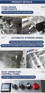 Wiel Kleinschalige Templador Industrial De Chocolate Templado Templadora-Chocolade Auto 'S Warmte Verwarmende Glazuurpasta Machine - Product Image 4