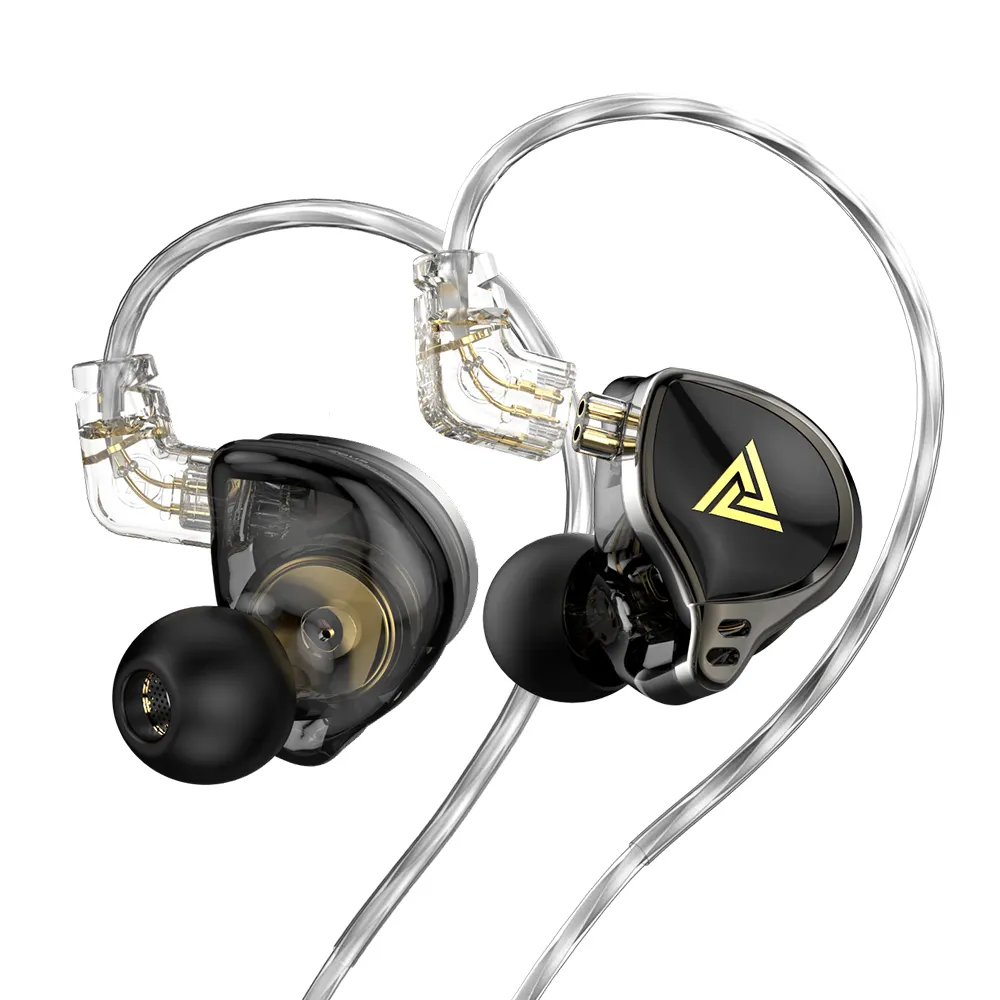 QKZ AK6-Zeus ZES CRN ZEX Pro Dynamic Headset In-Ear Monitor Earphone Sport Earbuds Noise Cancelling Music Metal Headphones