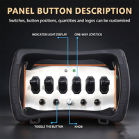 Télécommande industrielle proportionnelle à 6 joysticks personnalisable pour grue montée sur camion, télécommande radio hydraulique sans fil