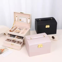 Boîte de rangement et de présentation de bijoux en cuir souple multicolore avec fermeture à boucle pour montres, bracelets et joncs - Accessoires de présentation pour cadeaux