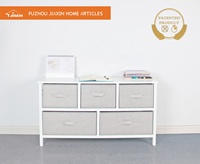 Meuble TV de salon à 5 tiroirs avec coffre de rangement, commode élégante pour la décoration intérieure