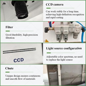 Bị hỏng màu gạo và lớp phân loại hạt dẻ cà phê mini quả hồ trăn màu sắc SORTER máy cà phê - Product Image 4