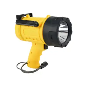 IP67 Waterproof Rechargeable Spotlight 1500Lumen Handy Flashlight With Adjustable Stand Work Light For Searching Boating Hunting