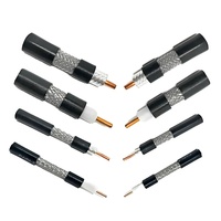 Kabel Gulung Pabrik ALMR100 ALMR195 ALMR200 ALMR240 ALMR300 ALMR400 LMR600 Kabel Koaksial RF Low Loss RF LMR Pigtail Berisolasi PE