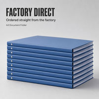 Porte-documents personnalisé avec logo, classeur à anneaux et pochettes A4, fabrication OEM directe d'usine