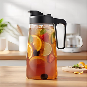 Grande cafetière isotherme 64 oz, <span class=keywords><strong>carafe</strong></span> Traitan, pichet anti-fuite, pour café/thé glacé ou chaud, 2 quarts avec filtre réutilisable - Product Image 5