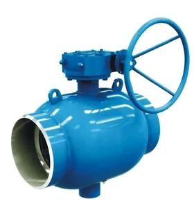 Válvula de Bola de Acero Inoxidable DN500 PN16/25/40 con Operación Manual por Engranaje de Gusano, Totalmente Soldada, con Sello Metálico Duro para Aire/Gas Natural/Vapor - Product Image 2
