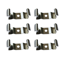T6 T8 T10 Acero inoxidable U Clip cuña tubo lámpara Base soporte conector accesorios de iluminación para luz fluorescente LED