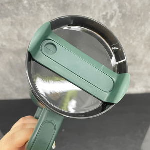 <span class=keywords><strong>Mug</strong></span> vert en acier inoxydable avec revêtement en poudre, miroir, 40 oz, plaqué or en dessous, avec couvercle et paille, entrepôt américain, Noël - Product Image 6