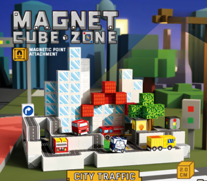 कारखाने थोक शहर यातायात थीम चुंबकीय भवन ब्लॉक 100 पीसी चुंबकीय निर्माण सेट बच्चे के लिए शैक्षिक खिलौना - Product Image 1