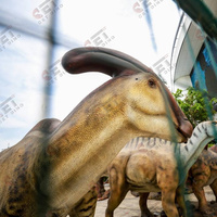 Dinosaure robotique, grand modèle animatronique de Parasaurolophus, modèles animatroniques, dinosaures animatroniques