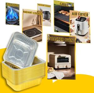 ถาดอบขนมปังมินิทรงสี่เหลี่ยม บรรจุภัณฑ์อาหาร ภาชนะอลูมิเนียมฟอยล์ 125 มล. - Product Image 4