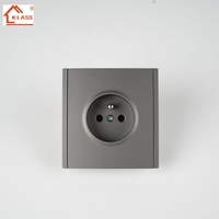 Les prises électriques à la mode et les interrupteurs muraux EU sont dotés d'un design européen et sont livrés avec des voyants lumineux pour la conception de la maison