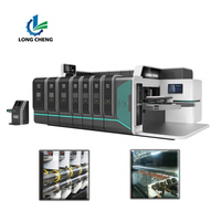 Nouvelle machine de découpe et d'impression numérique à grande vitesse entièrement automatique à 4 couleurs pour boîtes en carton ondulé