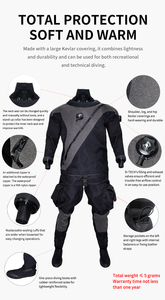 <span class=keywords><strong>Traje</strong></span> de Buceo Seco YONSUB Nuevo, Impermeable con Botas, <span class=keywords><strong>Traje</strong></span> de <span class=keywords><strong>Neopreno</strong></span> Térmico para Buceo, Kayak, Piragüismo y Natación en Agua Fría - Product Image 5