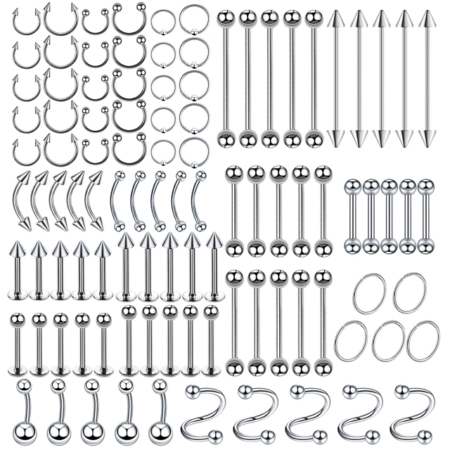 ASTM F136 Titanium Jewelry Ear Stud