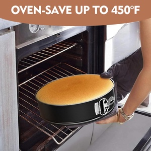 Panci cetakan memanggang kue, 5 "6" 7 "8" 9 "10" 12 "dasar dapat dilepas bahan baja karbon bentuk pegas kustom - Product Image 4