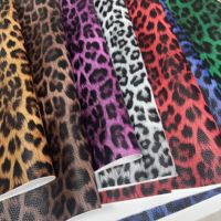 Cuir imprimé PVC de haute qualité en gros pour bagages, motif léopard synthétique artificiel