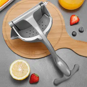 Handheld Manual Commercial Fresh Fruit Vegetable Juicer Press Lemon Squeezer Aluminum Alloy Lime Juicer Hand Press Machine