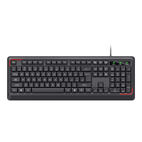Clavier de bureau filaire USB 3.0 OEM, taille standard 104 touches, design ultra-fin, clavier noir filaire pour ordinateur portable