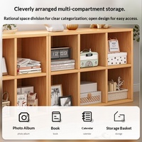 Étagère à livres pour enfants en bois, design moderne et simple, avec rangement, grille, armoire basse, 4 étagères, salon