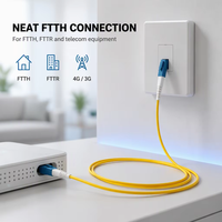 Cordon de brassage fibre optique Simplex LC UPC/LC UPC SM FTTX FTTH FTTR 1m 0.9mm/2.0mm/3.0mm, câble de raccordement, connecteur de fibre optique pour 4G