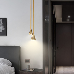 Lámpara Colgante Nórdica Creativa de Una Sola Cabeza, Decorativa para Mesita de Noche, Estilo Minimalista para Barra de Bar, Lámparas Colgantes - Product Image 1