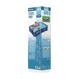 56404 <span class=keywords><strong>Piscina</strong></span> Azul <span class=keywords><strong>Rectangular</strong></span> Metal Marco de acero Sobre el suelo <span class=keywords><strong>Piscina</strong></span> Familiar <span class=keywords><strong>Piscina</strong></span> al aire libre - Product Image 5