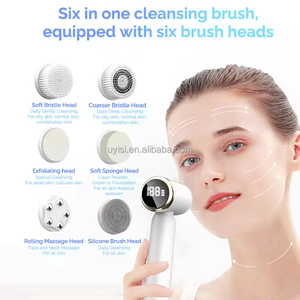 Brosse nettoyante faciale sonique en silicone Uyisi <span class=keywords><strong>de</strong></span> haute qualité, étanche IPX6, nettoyant électrique pour le soin <span class=keywords><strong>de</strong></span> la peau, traitement <span class=keywords><strong>de</strong></span> l'acné, 1000 mAh - Product Image 1