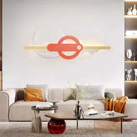 Vente en gros Applique murale simple et moderne en forme de cercle pour chambre à coucher, couloir, allée, affichage à la maison, applique murale LED nordique