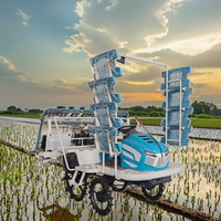 Transplanteur de riz à essence et diesel 6 et 8 rangées pour la plantation de riz